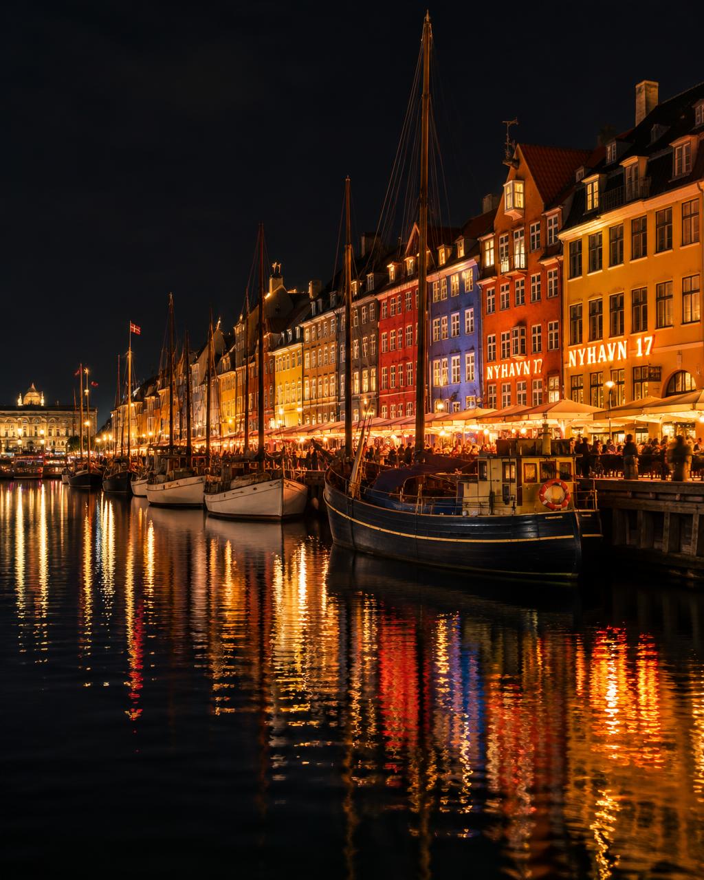 Copenhagen at night