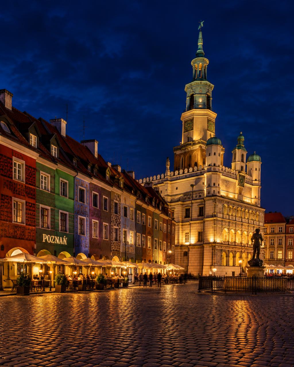 Poznan at night