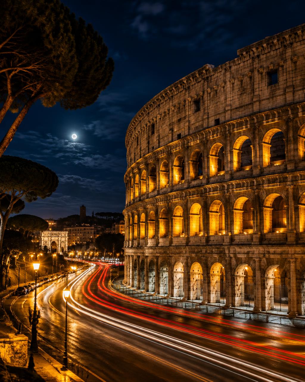 Rome at night